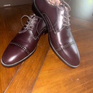 Sz : 10 Classic Brown Men's Joseph Abboud Dress Shoes